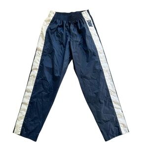Vintage Y2K Nike Tearaway Windbreaker pants navy white size men’s medium